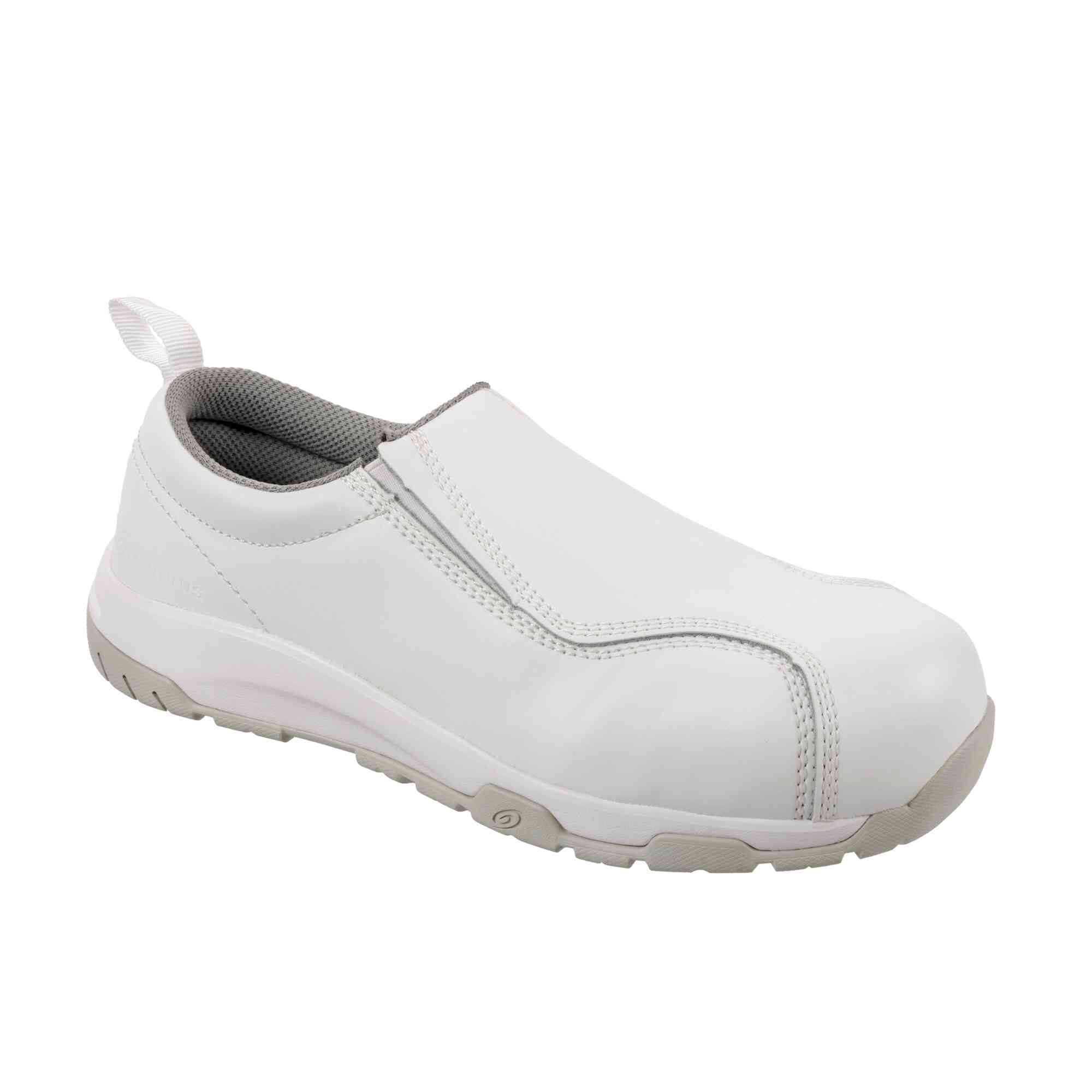 Nautilus Safety Footwear Circuit Men's Athletic Shoes — Composite Toe, White, Size 10.5 E (Wide), Model# N1607-10.5W